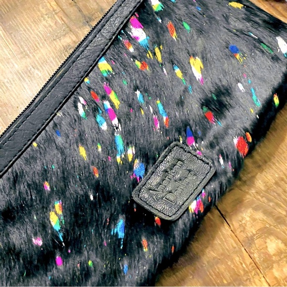 Western Style Clutch Bag, American Darling Brand, Metallic Rainbow Party Purse - Picture 2 of 9